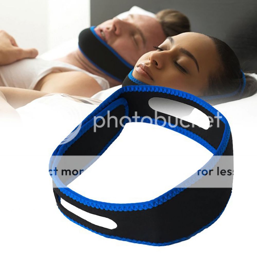Anti Sleep Stop Snoring Chin Strap Apnea Device Nose Clip Solutions Jaw